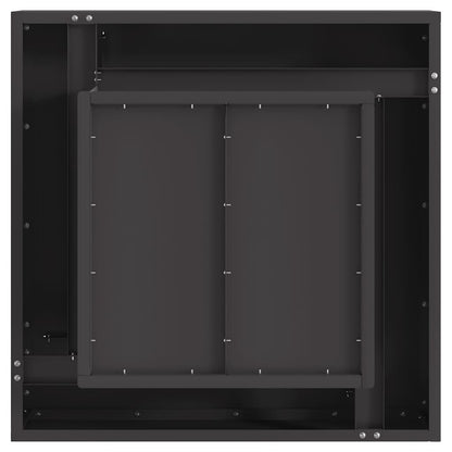 Fire Pit Black 60 x 60 x 30 cm Steel