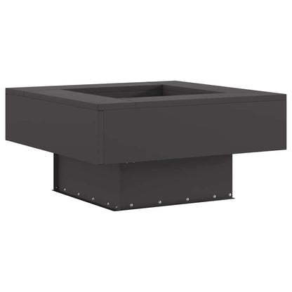 Fire Pit Black 60 x 60 x 30 cm Steel