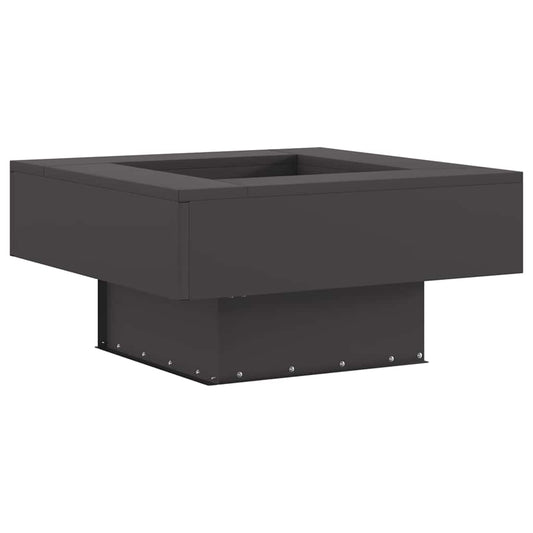 Fire Pit Black 60 x 60 x 30 cm Steel