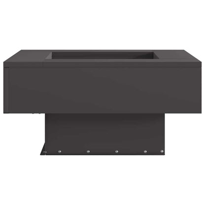 Fire Pit Black 60 x 60 x 30 cm Steel