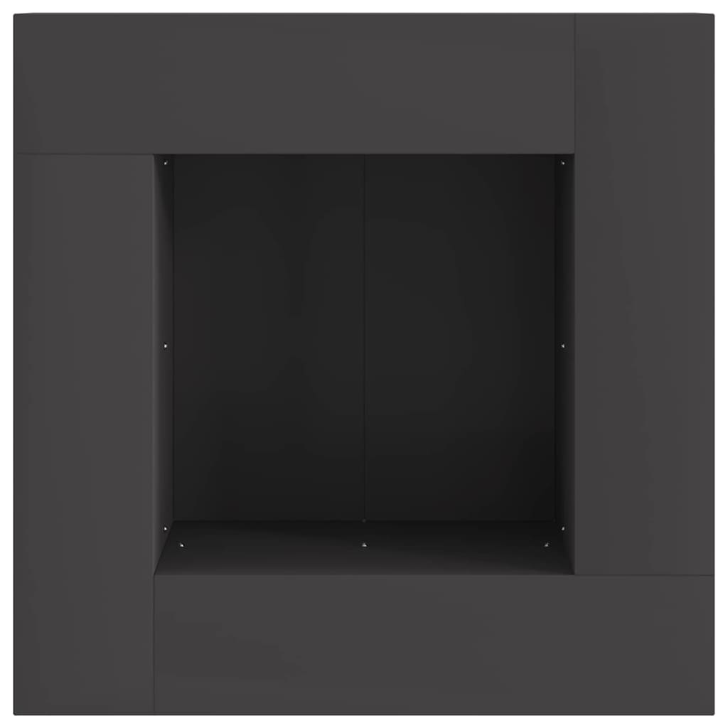 Fire Pit Black 60 x 60 x 30 cm Steel