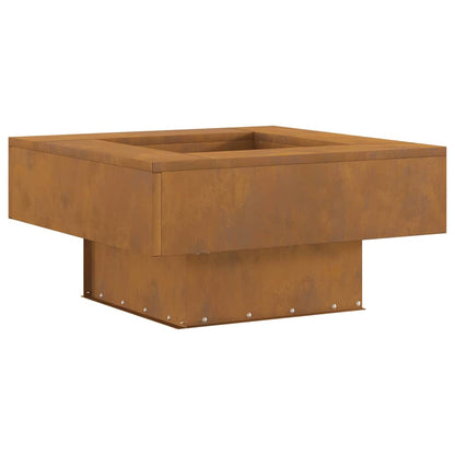 Fire Pit Brown 60 x 60 x 30 cm Steel