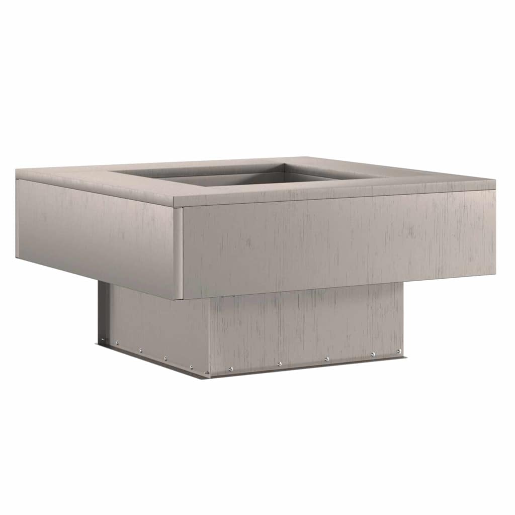 Fire Pit Brown 60 x 60 x 30 cm Weathering Steel