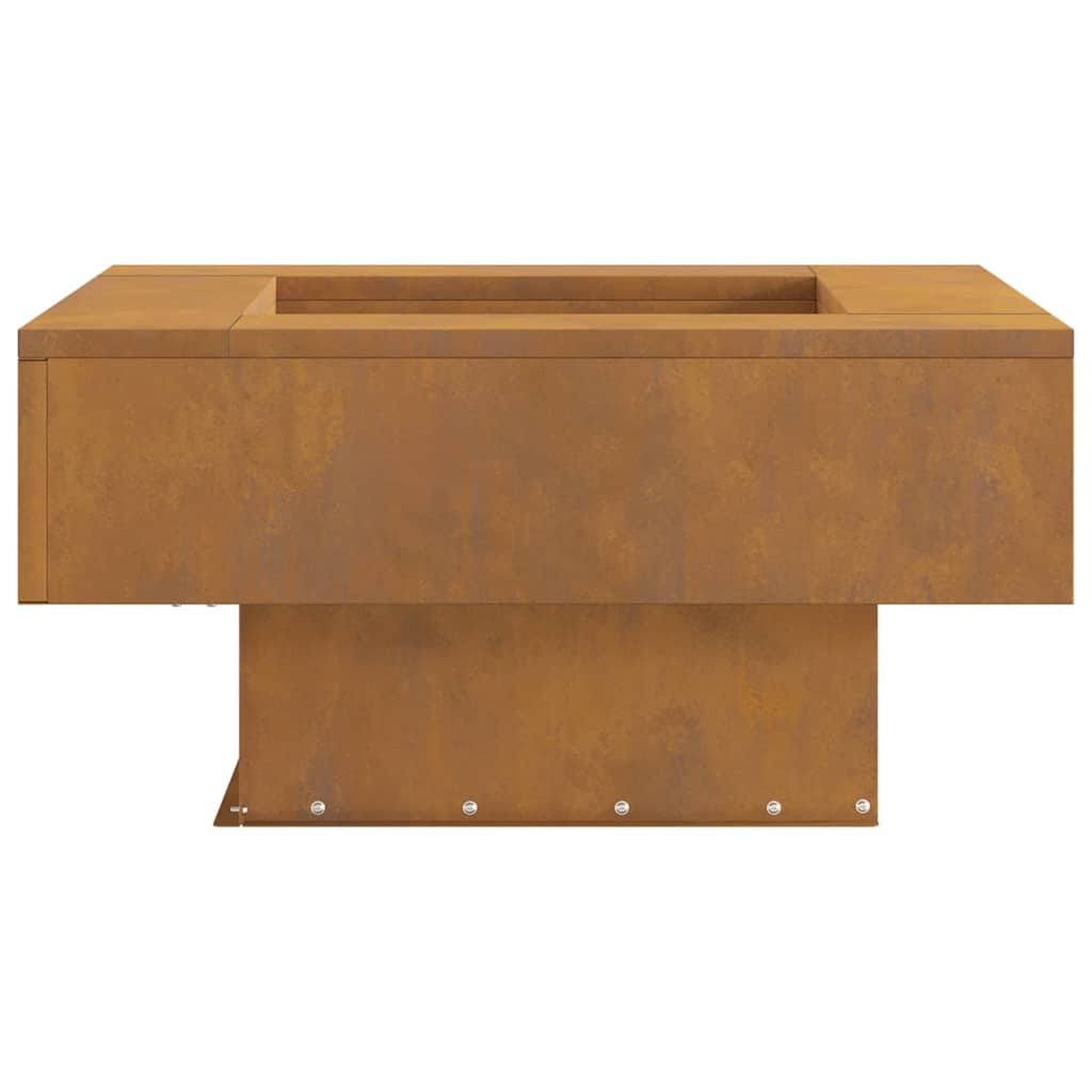 Fire Pit Brown 60 x 60 x 30 cm Steel