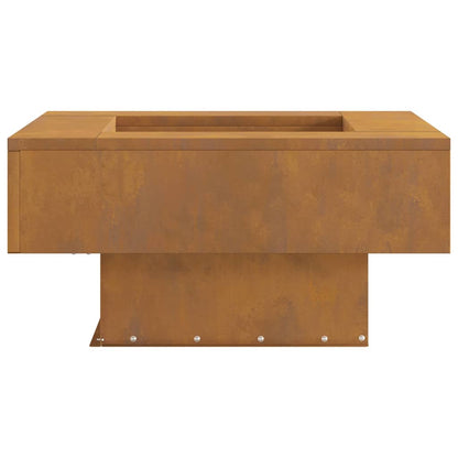 Fire Pit Brown 60 x 60 x 30 cm Steel