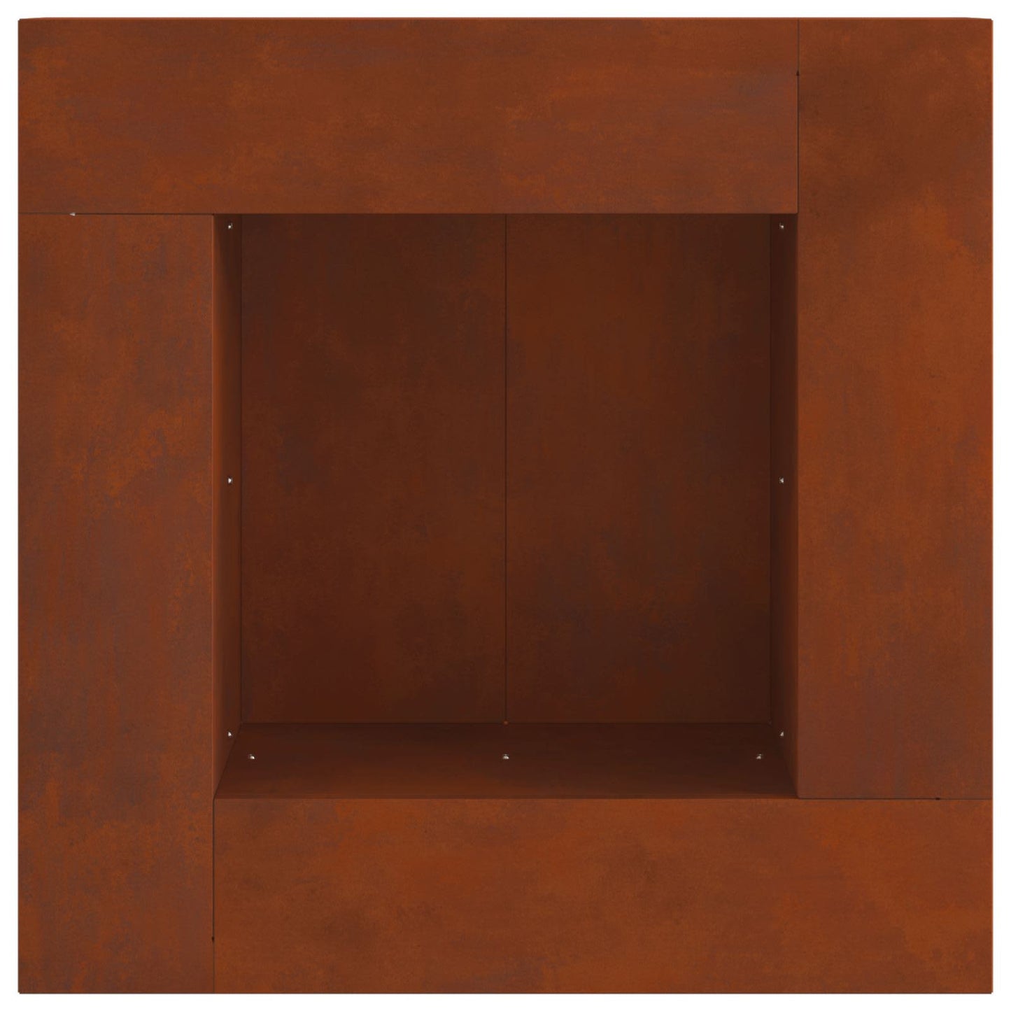 Fire Pit Brown 60 x 60 x 30 cm Weathering Steel
