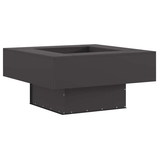 Fire Pit Black 80 x 80 x 40 cm Steel