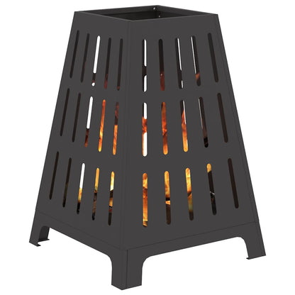 Fire Pit Black 50 x 50 x 70 cm Cold-rolled steel