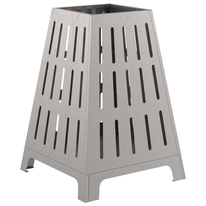 Fire Pit Brown 50 x 50 x 70 cm Weathering Steel