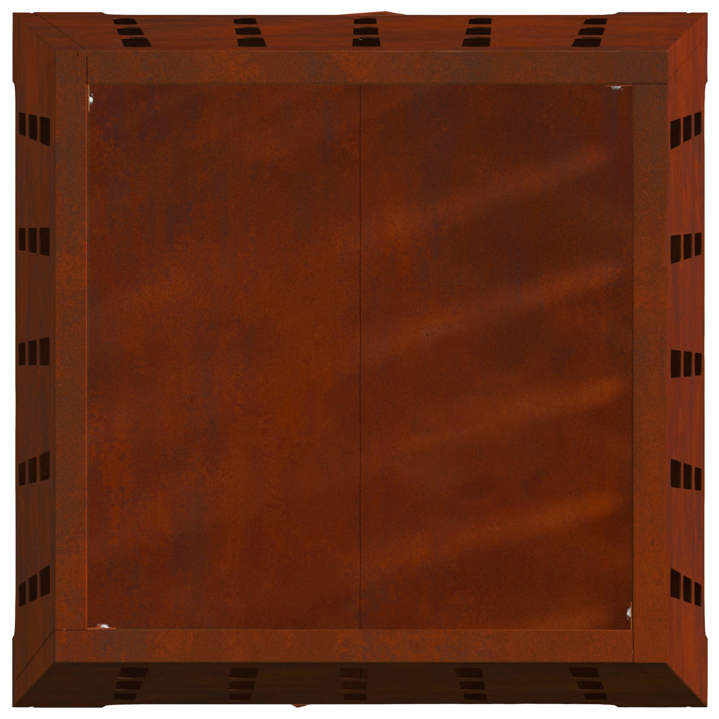 Fire Pit Brown 50 x 50 x 70 cm Weathering Steel