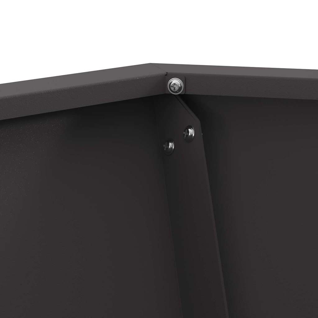 Fire Pit Black 50 x 50 x 40 cm Steel