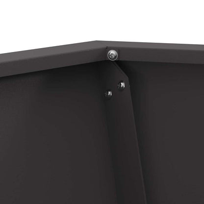 Fire Pit Black 50 x 50 x 40 cm Steel