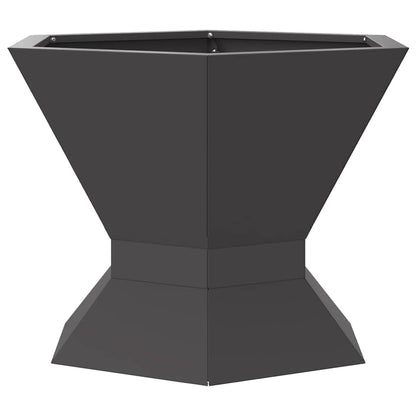 Fire Pit Black 50 x 50 x 40 cm Steel