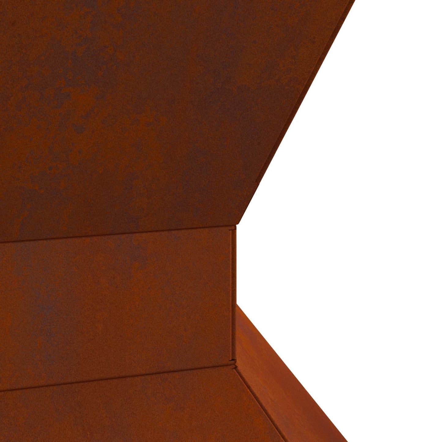 Fire Pit Brown 50 x 50 x 40 cm Weathering Steel