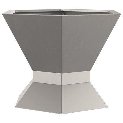 Fire Pit Brown 50 x 50 x 40 cm Weathering Steel