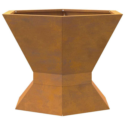 Fire Pit Brown 50 x 50 x 40 cm Steel