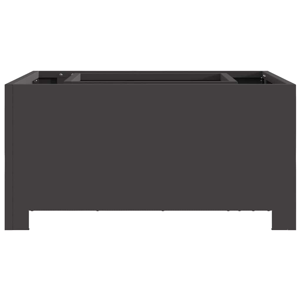 Fire Pit Black 60 x 60 x 30 cm Steel