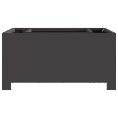 Fire Pit Black 60 x 60 x 30 cm Steel