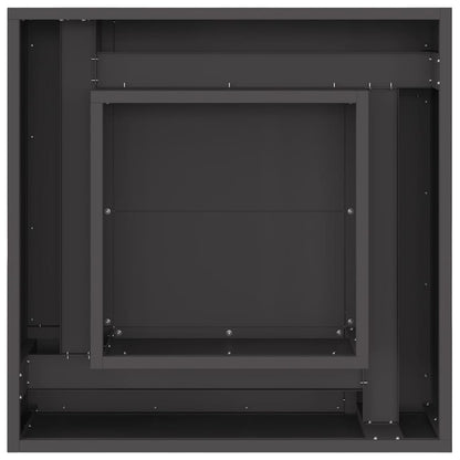 Fire Pit Black 60 x 60 x 30 cm Steel