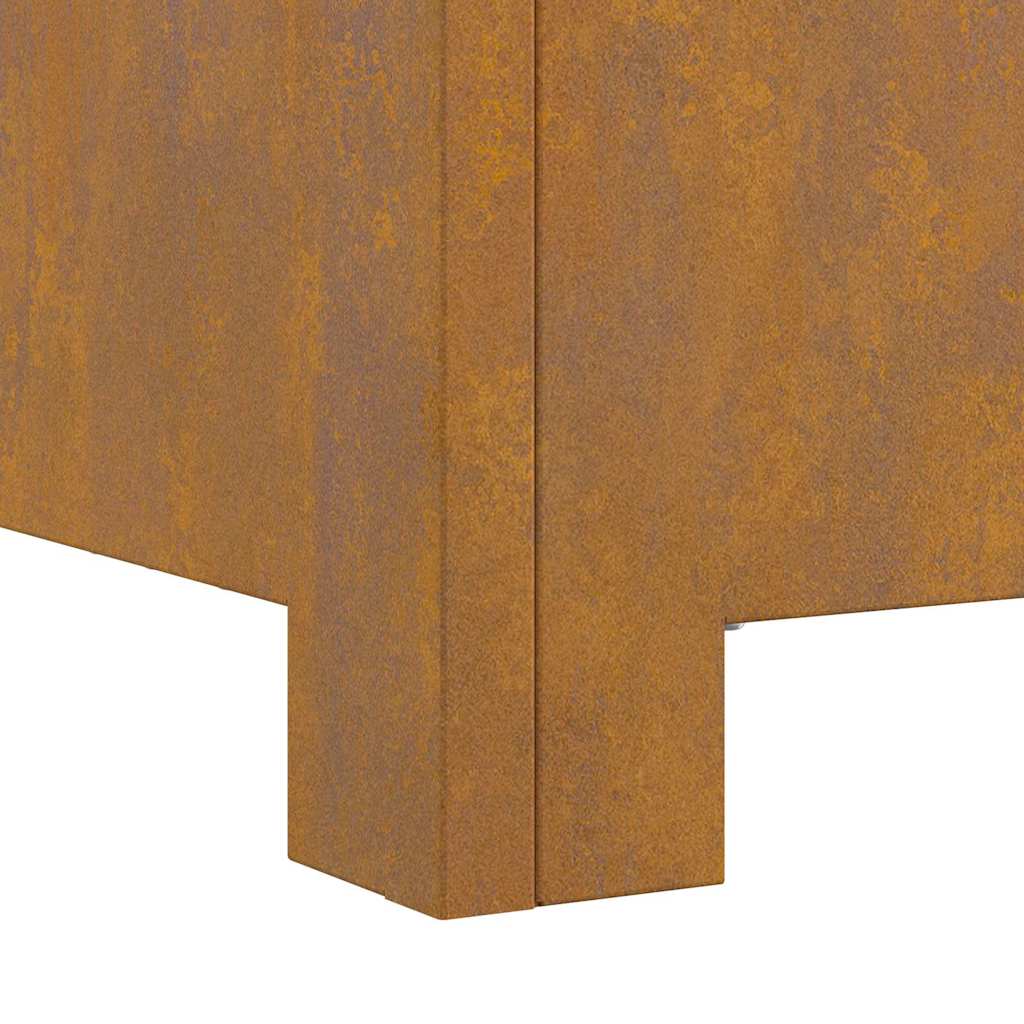 Fire Pit Brown 60 x 60 x 30 cm Steel