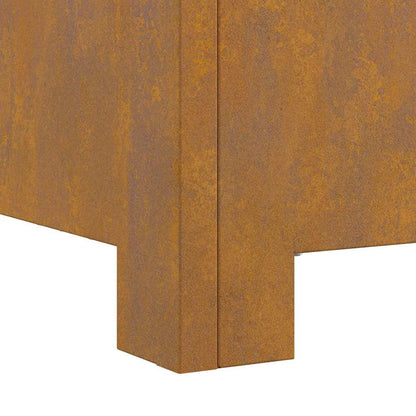 Fire Pit Brown 60 x 60 x 30 cm Steel