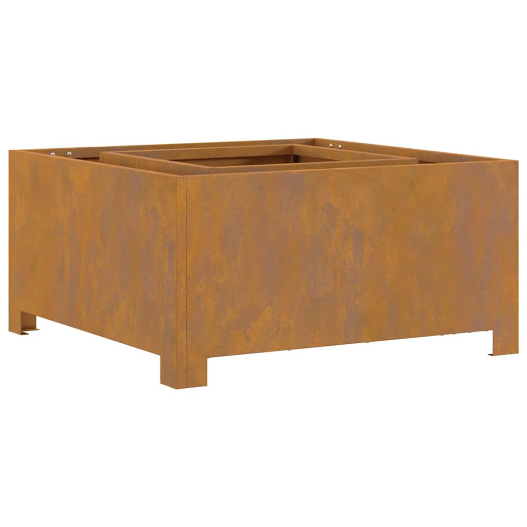 Fire Pit Brown 60 x 60 x 30 cm Steel