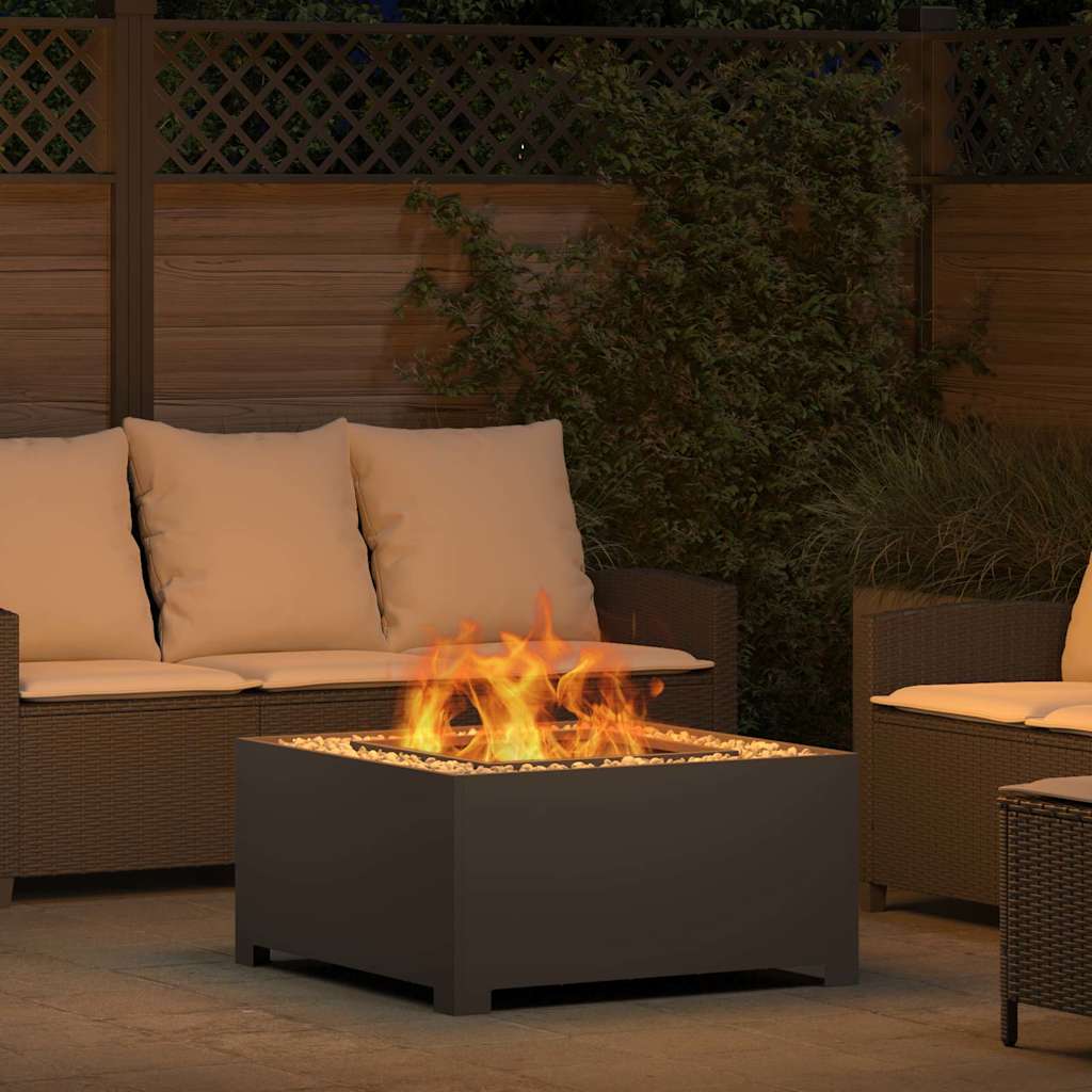 Fire Pit Black 80 x 80 x 40 cm Cold-rolled steel