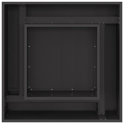 Fire Pit Black 80 x 80 x 40 cm Cold-rolled steel