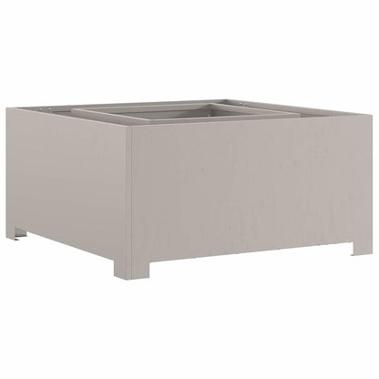 Fire Pit Brown 80 x 80 x 40 cm Weathering Steel