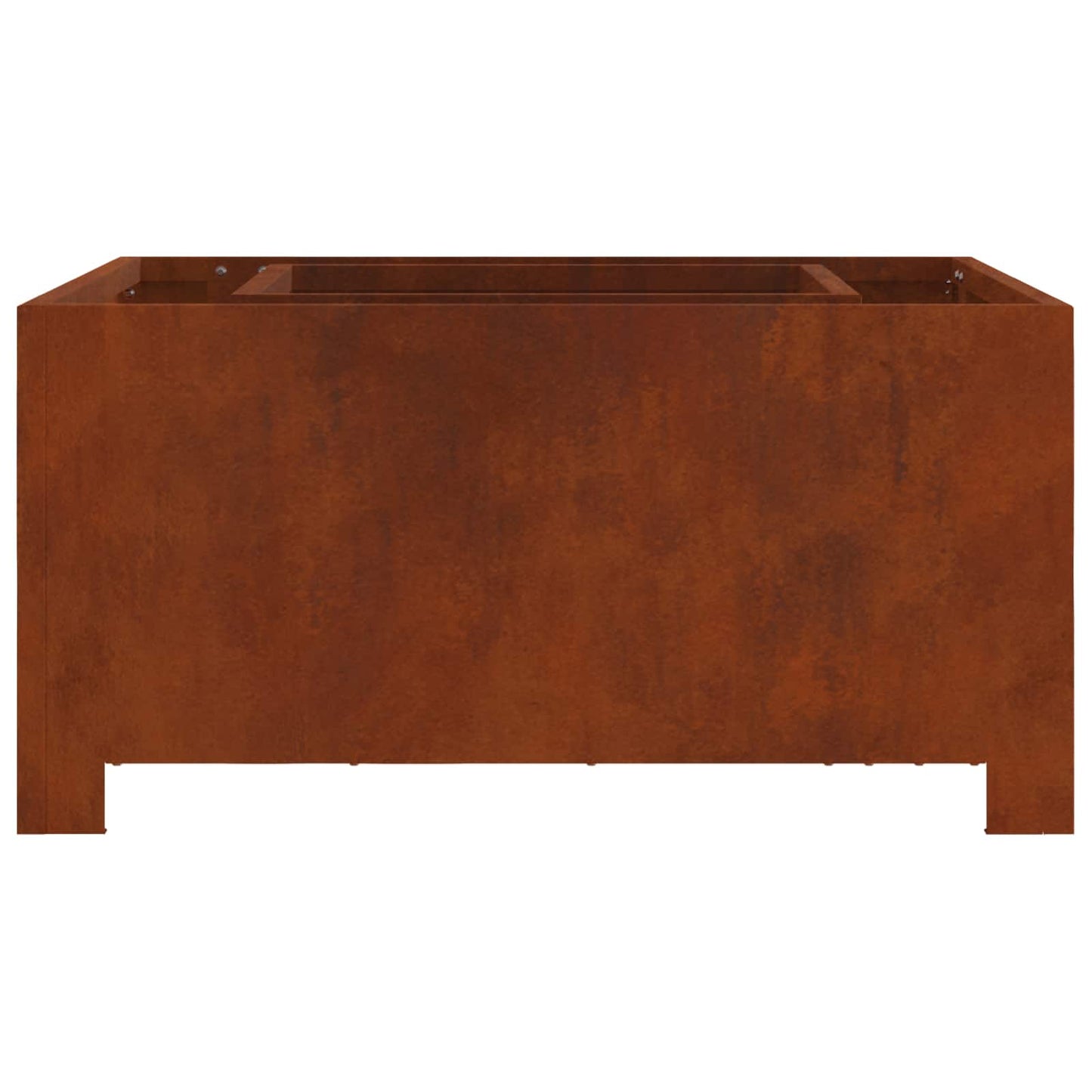 Fire Pit Brown 80 x 80 x 40 cm Weathering Steel