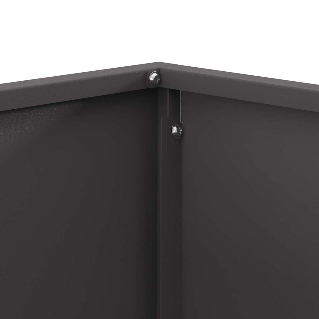 Fire Pit Black 60 x 60 x 30 cm Steel