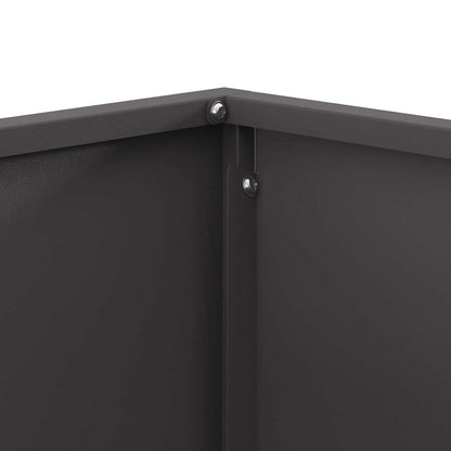 Fire Pit Black 60 x 60 x 30 cm Steel