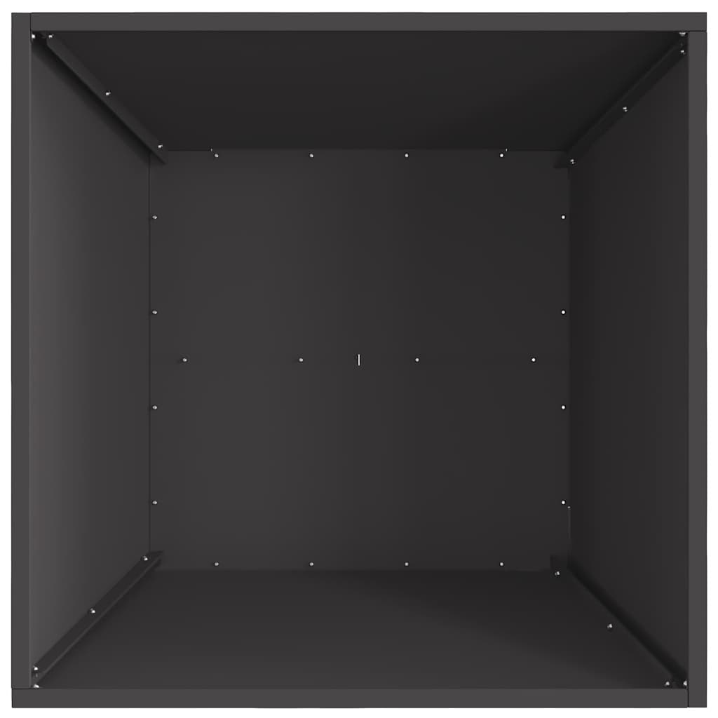Fire Pit Black 60 x 60 x 30 cm Steel