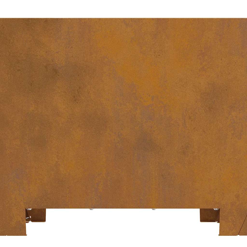 Fire Pit Brown 60 x 60 x 30 cm Steel