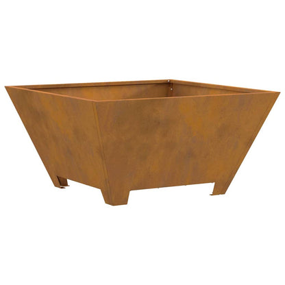 Fire Pit Brown 60 x 60 x 30 cm Steel