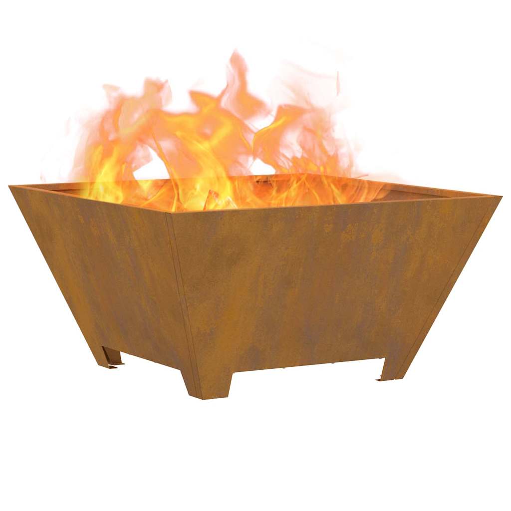Fire Pit Brown 60 x 60 x 30 cm Steel