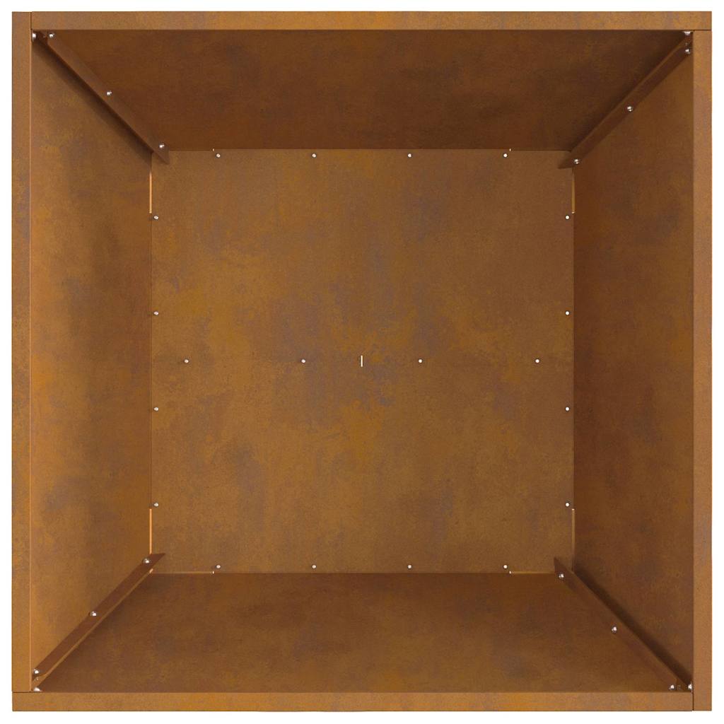 Fire Pit Brown 60 x 60 x 30 cm Steel