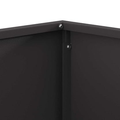 Fire Pit Black 80 x 80 x 40 cm Steel