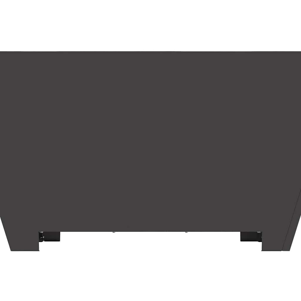 Fire Pit Black 80 x 80 x 40 cm Steel