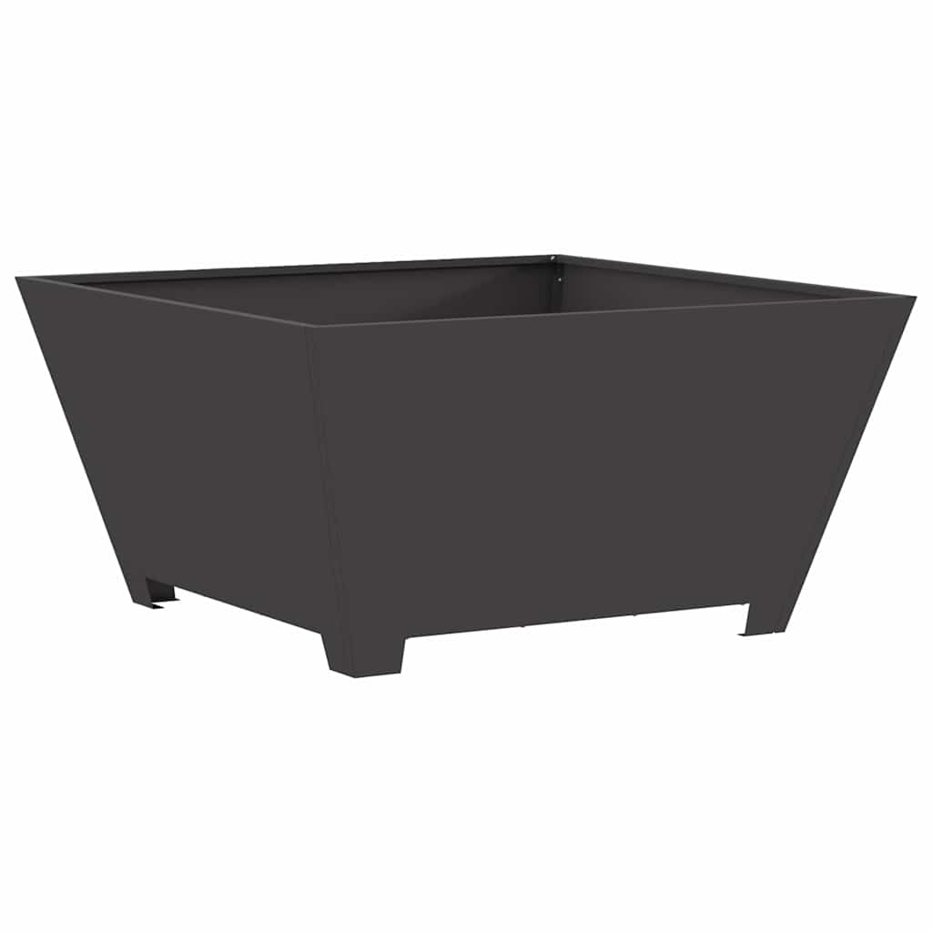 Fire Pit Black 80 x 80 x 40 cm Steel