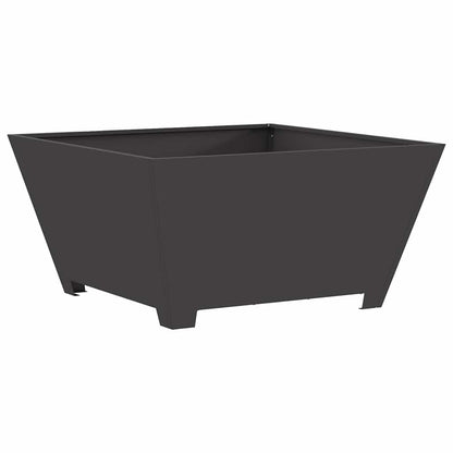Fire Pit Black 80 x 80 x 40 cm Steel