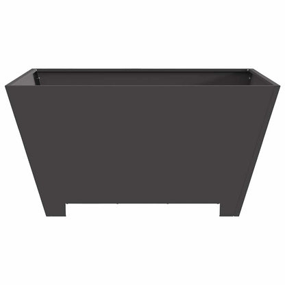 Fire Pit Black 80 x 80 x 40 cm Steel