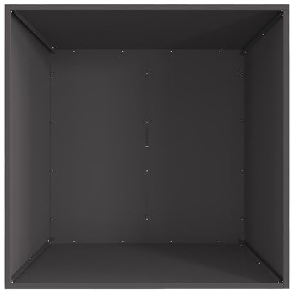 Fire Pit Black 80 x 80 x 40 cm Steel