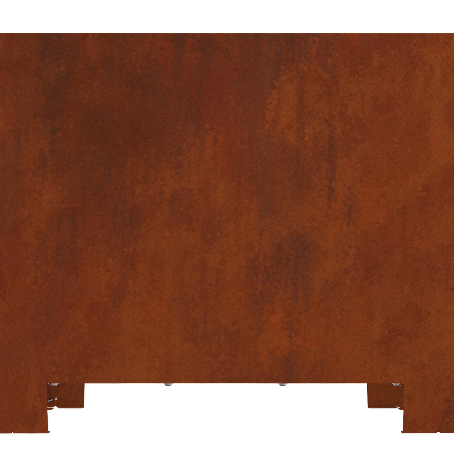 Fire Pit Brown 80 x 80 x 40 cm Weathering Steel