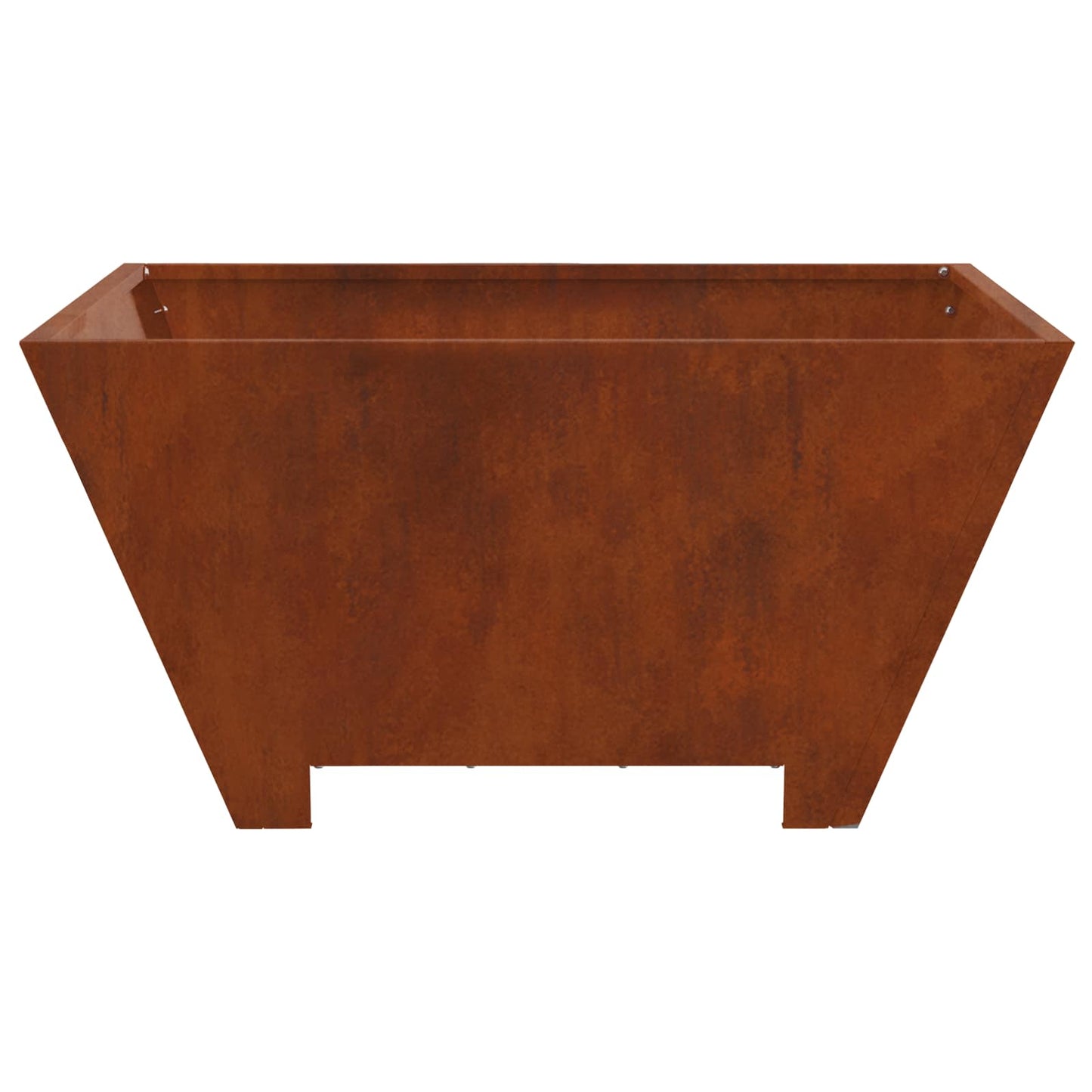 Fire Pit Brown 80 x 80 x 40 cm Weathering Steel