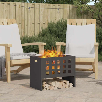 Fire Pit Black 50 x 30 x 40 cm Steel