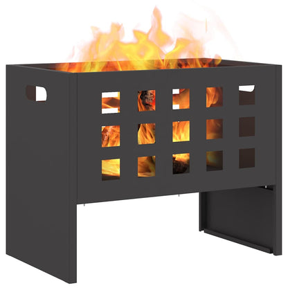 Fire Pit Black 50 x 30 x 40 cm Steel