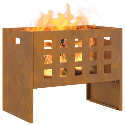 Fire Pit Brown 50 x 30 x 40 cm Steel