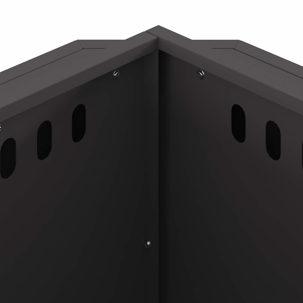 Smokeless Fire Pit Black 58 x 58 x 51 cm Cold-rolled Steel