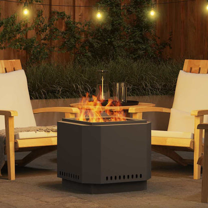 Smokeless Fire Pit Black 58 x 58 x 51 cm Cold-rolled Steel